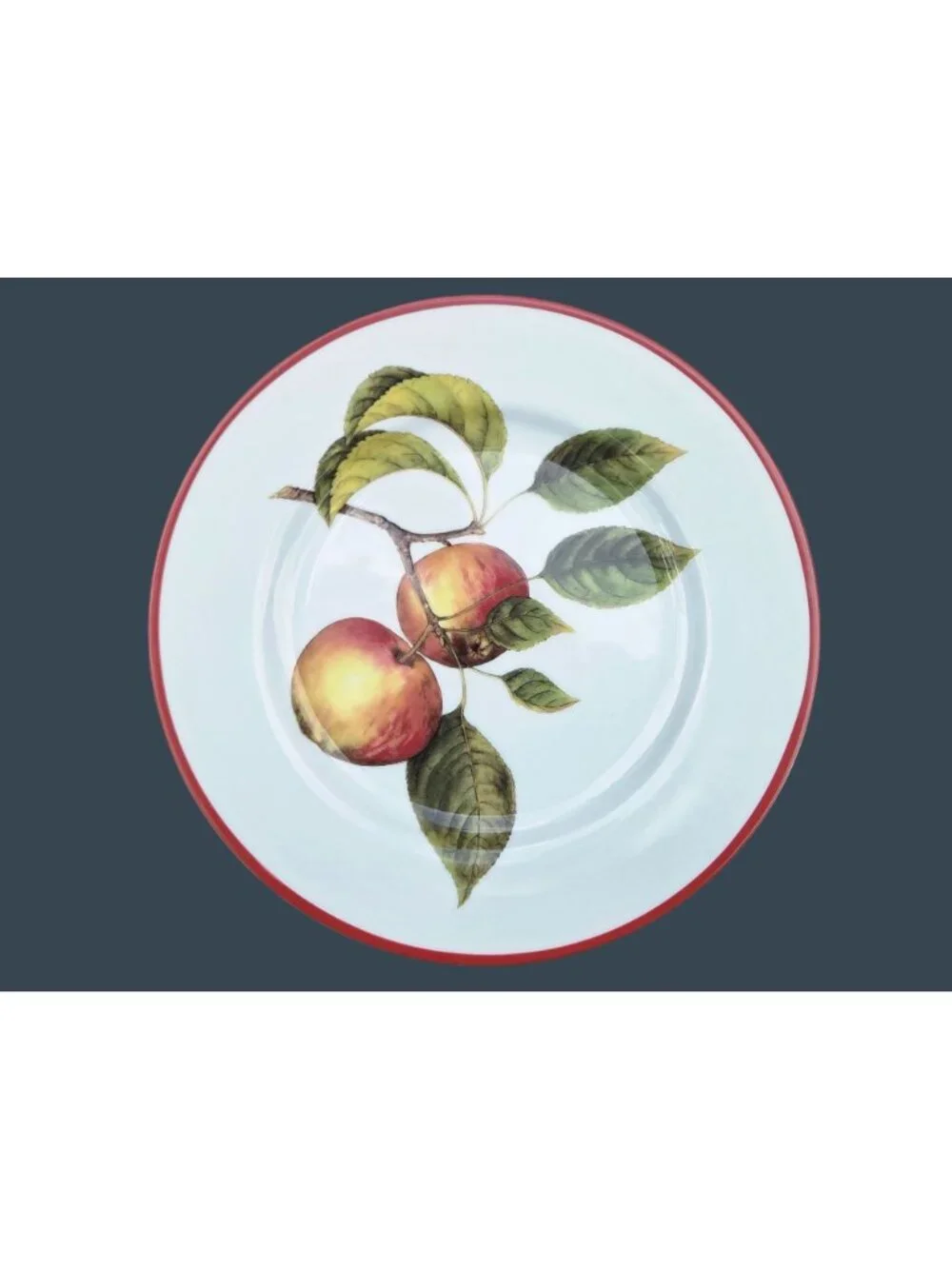 4 Williams Sonoma Apple Dessert Plates 4 Apple Orchard Motif Japan